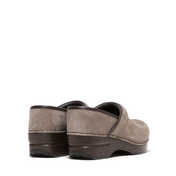 Dansko Classic Clog In Dove-Grey Nubuck Leather - NWT